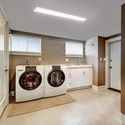 Commercial Electric 42 in. Low Profile Quick Install Garage Light Laundry Room Basement Integrated LED White Wraparound Light 3400 Lumens -Commercial Electric Sales commercial electric wraparound lights 568041411 40 1000