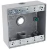 Commercial Electric 1/2 in. Gray 2-Gang 3-Holes Weatherproof Box 1 Commercial Electric 1/2 in. Gray 2-Gang 3-Holes Weatherproof Box -Commercial Electric Sales gray commercial electric boxes brackets wdb350g 64 1000