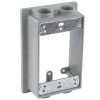 Commercial Electric 1/2 in. Gray 1-Gang 4-Holes Weatherproof Extension Ring -Commercial Electric Sales gray commercial electric boxes brackets wse450g 64 1000
