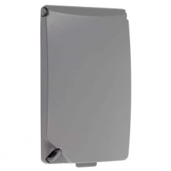 Commercial Electric Gray 1-Gang Horizontal/Vertical Weatherproof Universal Device Cover