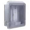 Commercial Electric 2-Gang Extra Duty Non-Metallic Low Profile While-In-Use Weatherproof Horizontal/Vertical Receptacle Cover, Gray -Commercial Electric Sales gray commercial electric covers wcwl2pg 64 1000
