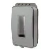 Commercial Electric 1-Gang Extra Duty Non-Metallic Low Profile While-In-Use Weatherproof Cover Horizontal/Vertical Receptacle Cover, Gray -Commercial Electric Sales gray commercial electric covers wcwr1pg 64 1000