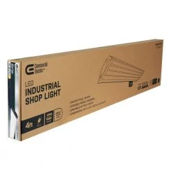 Commercial Electric 4 ft. 4-Light 80-Watt Integrated LED Heavy Duty Utility Gray Shop Light with Pull Chain, Bright White 22 Commercial Electric 4 ft. 4-Light 80-Watt Integrated LED Heavy Duty Utility Gray Shop Light with Pull Chain, Bright White -Commercial Electric Sales gray commercial electric shop lights shop 4x4 840 hd 1f 1000