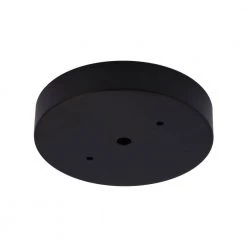 Commercial Electric 5 in. Matte Black Modern Canopy Kit for Ceiling Light Fixtures