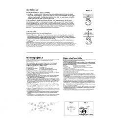 Commercial Electric 18 ft. Matte Black Swag Light Kit -Commercial Electric Sales matte black commercial electric chains 804934 1f 1000