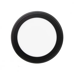 Commercial Electric 13 in. Matte Black Selectable LED Flush Mount -Commercial Electric Sales matte black commercial electric flush mount lights jju3011l 2 mb c3 1000