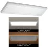 Commercial Electric 48 in. x 15 in. Low Profile Matte White Color Selectable LED Flush Mount Ceiling Light w/Night Light Feature Dimmable -Commercial Electric Sales matte white 4x15 commercial electric flush mount lights 56702112 64 1000