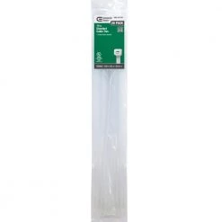 Commercial Electric 14 in. Cable Tie, Natural (20-Pack)