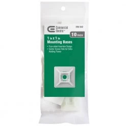 Commercial Electric 1 in. Mounting Base, Natural (10-Pack)