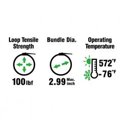 Commercial Electric 11 in. Stainless Steel Cable Tie (10-Pack) -Commercial Electric Sales none commercial electric cable zip ties mlg 300st 10 c3 1000