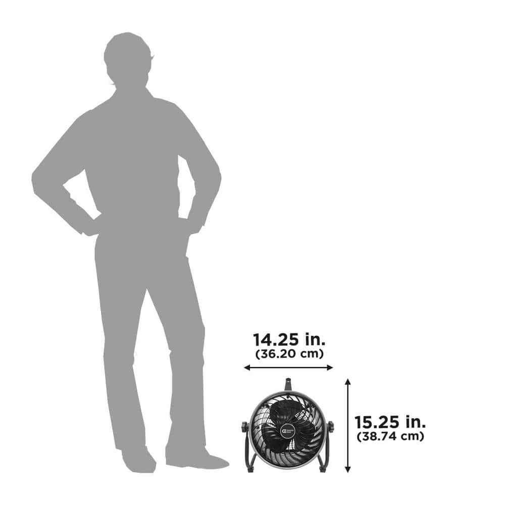 Commercial Electric 10 in. High Velocity Mini Turbo Floor Fan 4 Commercial Electric 10 in. High Velocity Mini Turbo Floor Fan - Image 3