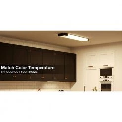 Commercial Electric Mesha 48 in. x 10 in. Satin Nickel CCT Selectable LED Flush Mount Ceiling Light 4000 Dimmable Lumens 21 Commercial Electric Mesha 48 in. x 10 in. Satin Nickel CCT Selectable LED Flush Mount Ceiling Light 4000 Dimmable Lumens -Commercial Electric Sales satin nickel commercial electric flush mount lights lf1237nk748lfch 1f 1000