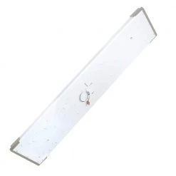 Commercial Electric Moroccan 48 in. x 10 in. Satin Nickel CCT Selectable LED Flush Mount Ceiling Light 4000 Dimmable Lumens -Commercial Electric Sales satin nickel commercial electric flush mount lights lf1239nk748lfch c3 1000