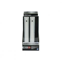 Commercial Electric 9 in. 2-Bar Plug-In LED Under Cabinet Light -Commercial Electric Sales silver commercial electric under cabinet lights ucl006is2 ul d4 1000