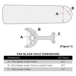 Commercial Electric White/Antique Reversible Replacement Ceiling Fan Blades (5-Pack) for 42 in. Ceiling Fans -Commercial Electric Sales white antique commercial electric ceiling fan blades 813412 1f 1000