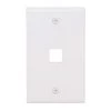 Commercial Electric White 1-Gang 1-Decorator/Rocker/1-Duplex Wall Plate (1-Pack) -Commercial Electric Sales white commercial electric a v wall plates 5001 wh 64 1000