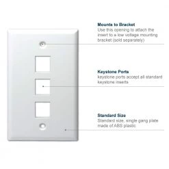 Commercial Electric White 1-Gang 1-Decorator/Rocker/1-Duplex Wall Plate (1-Pack) -Commercial Electric Sales white commercial electric a v wall plates 5001 wh c3 1000