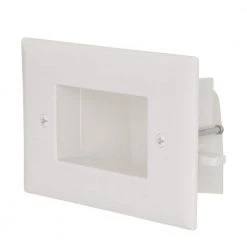 Commercial Electric White 1-Gang 1-Decorator/Rocker/1-Duplex Wall Plate (1-Pack) -Commercial Electric Sales white commercial electric a v wall plates 5018 wh 1d 1000