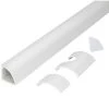 Commercial Electric 5 ft. 1/4 Round Baseboard Cord Channel, White 1 Commercial Electric 5 ft. 1/4 Round Baseboard Cord Channel, White -Commercial Electric Sales white commercial electric cable raceways a60 5w 64 1000