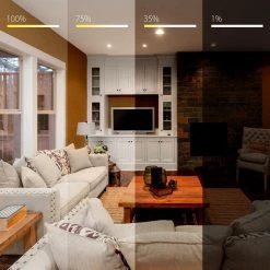 Commercial Electric 500-Watt Single Pole Smart Hubspace Dimmer with Motion Sensor, White -Commercial Electric Sales white commercial electric dimmers hpda311cwb fa 1000