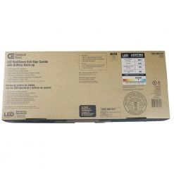 Commercial Electric Combo 14-Watt Equivalent Integrated LED White Exit Sign and Emergency Light with Ni-Cad 9.6-Volt Battery 18 Commercial Electric Combo 14-Watt Equivalent Integrated LED White Exit Sign and Emergency Light with Ni-Cad 9.6-Volt Battery -Commercial Electric Sales white commercial electric emergency exit lights eecledrg120277 76 1000