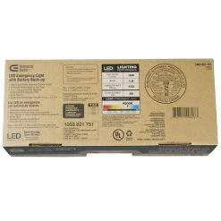 Commercial Electric Oval 11-Watt Equivalent Integrated LED White Emergency Light with Ni-Cad 3.6-Volt Battery -Commercial Electric Sales white commercial electric emergency exit lights emledov120277 fa 1000