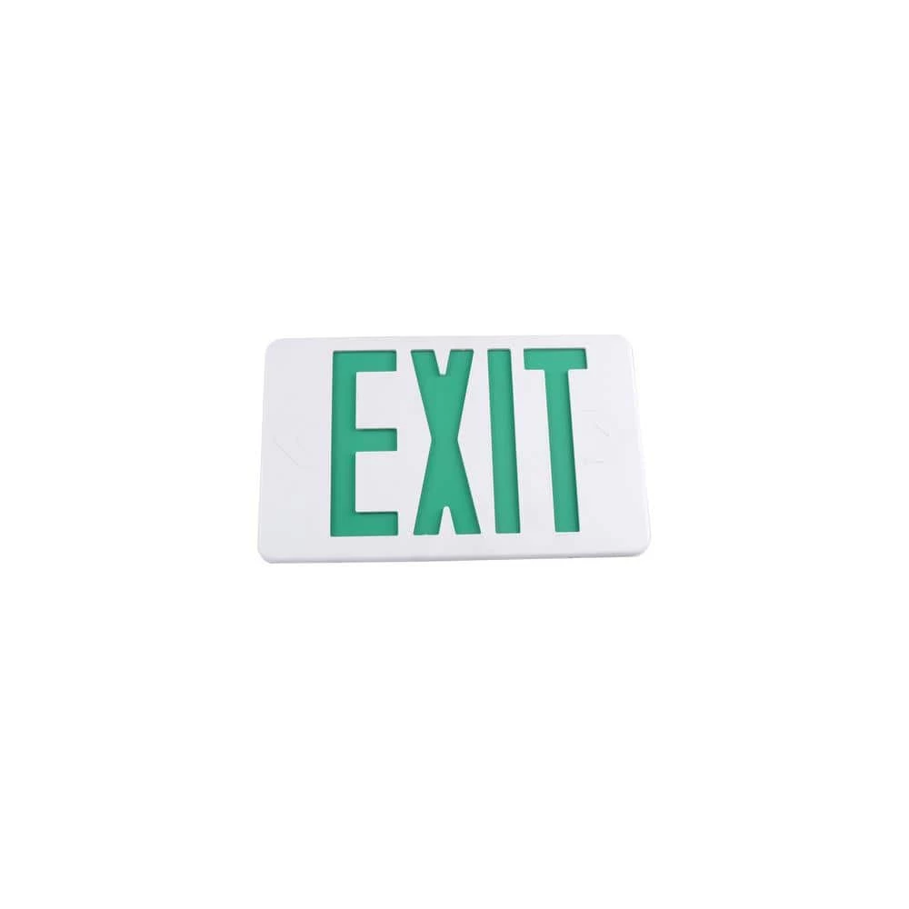 Commercial Electric 14-Watt Equivalent Integrated LED White Exit Sign with Ni-Cad 4.8-Volt Battery 5 Commercial Electric 14-Watt Equivalent Integrated LED White Exit Sign with Ni-Cad 4.8-Volt Battery - Image 3