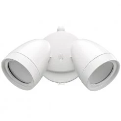 Commercial Electric Dusk to Dawn Lumen Boost White Outdoor Integrated Twin Head LED Flood Light Security Light IP65 Rated 4000K -Commercial Electric Sales white commercial electric flood lights 51405192 44 1000