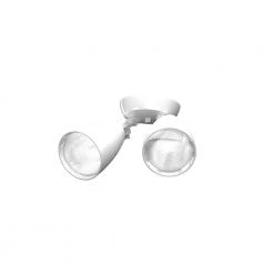 Commercial Electric Twin-Head Directional White Outdoor Integrated LED Flood Light for Outdoor Security Lighting with Photocell -Commercial Electric Sales white commercial electric flood lights tpar2 pc wh 66 1000