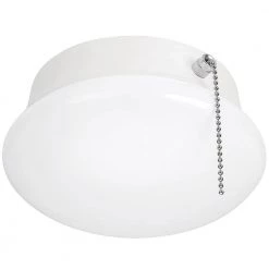 Commercial Electric Spin Light 7 in. Closet Light LED Flush Mount with Pull Chain Hallway Lighting Stairway Lighting Garage LED Light -Commercial Electric Sales white commercial electric flush mount lights 54484145 a0 1000
