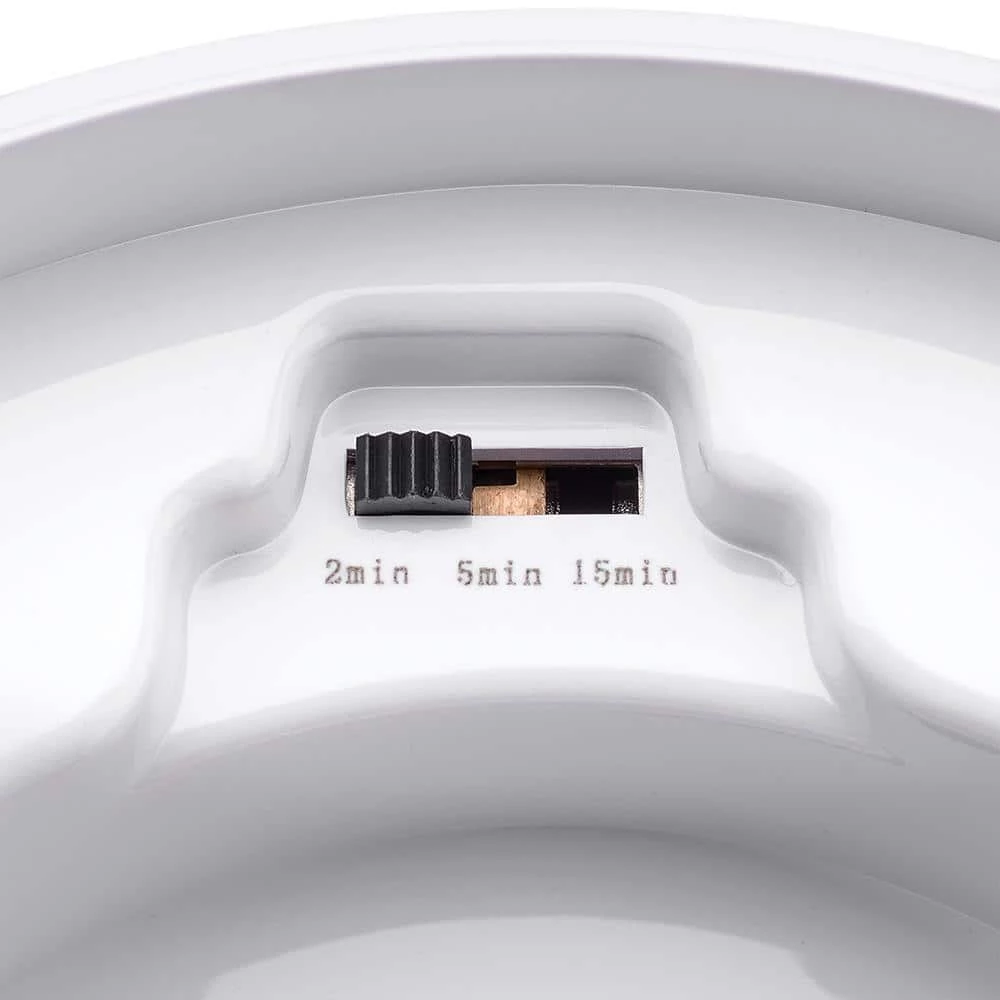 Commercial Electric Spin Light 7 in. Motion Sensor LED Flush Mount Ceiling Light Customize Hold Times Closet Rated 830 Lumens 4000K 5 Commercial Electric Spin Light 7 in. Motion Sensor LED Flush Mount Ceiling Light Customize Hold Times Closet Rated 830 Lumens 4000K - Image 3