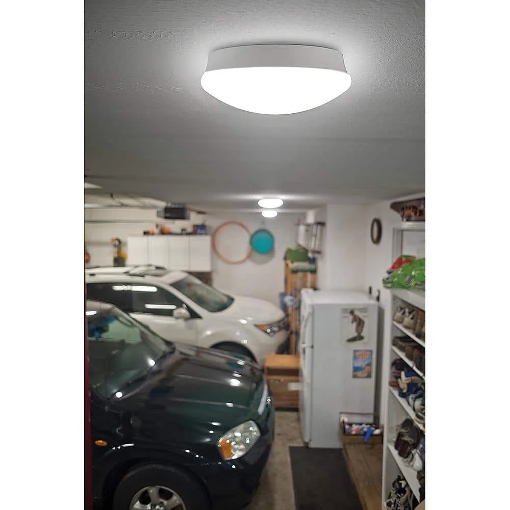 Commercial Electric Spin Light 11 in. LED Flush Mount Ceiling Light High Output 1600 Lumens 22-Watt 4000K Bright White No Bulbs 7 Commercial Electric Spin Light 11 in. LED Flush Mount Ceiling Light High Output 1600 Lumens 22-Watt 4000K Bright White No Bulbs - Image 5