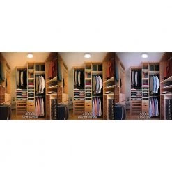 Commercial Electric Spin Light 7 in. Closet Light Selectable CCT LED Flush Mount Laundry Room Hallway Stairway Lighting -Commercial Electric Sales white commercial electric flush mount lights 54690111 1f 1000