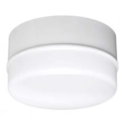 Commercial Electric Spin Light 5 in. White LED Flush Mount Ceiling Light 600 Lumens 4000K Bright White Closet Basement Utility (2 Pack) -Commercial Electric Sales white commercial electric flush mount lights 54692141 1f 1000