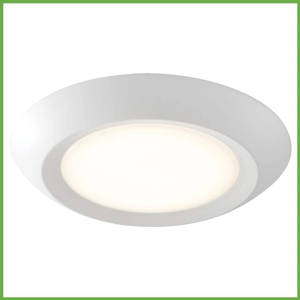 Commercial Electric 10 in. 18-Watt Color Selectable LED Flush Mount Disk Light J-Box Compatible Dimmable 1500 Lumens 11 Commercial Electric 10 in. 18-Watt Color Selectable LED Flush Mount Disk Light J-Box Compatible Dimmable 1500 Lumens - Image 9
