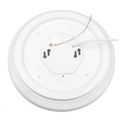 Commercial Electric 11 in. White Smart Hubspace CCT and RGB Selectable LED Flush Mount Puff -Commercial Electric Sales white commercial electric flush mount lights cd44brgbw11w 40 1000