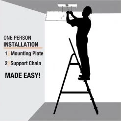 Commercial Electric Sebastian 48 in. x 13 in. Modern White Satin Nickel CCT Selectable LED Flush Mount Ceiling Light 4000 Dimmable Lumens -Commercial Electric Sales white commercial electric flush mount lights fp1236whw48lf4h 1d 1000