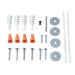 Commercial Electric Sebastian 48 in. x 13 in. Modern White Satin Nickel CCT Selectable LED Flush Mount Ceiling Light 4000 Dimmable Lumens -Commercial Electric Sales white commercial electric flush mount lights fp1236whw48lf4h 4f 1000