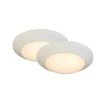 Commercial Electric 7 in. White LED Flush Mount (2-Pack) -Commercial Electric Sales white commercial electric flush mount lights jvj3011l 8 wht 64 1000