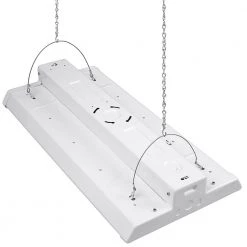 Commercial Electric 2 ft. 400-Watt Equivalent 18,000 Lumens 171-Watts Integrated LED Dimmable White High Bay Light 120-277 Volt 5000K -Commercial Electric Sales white commercial electric high bay lights 50232191 40 1000