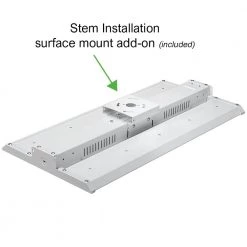 Commercial Electric 2 ft. 400-Watt Equivalent Integrated LED Motion Sensor White High Bay Light 5000K High Output 18000 Lumens Wet Rated -Commercial Electric Sales white commercial electric high bay lights 50242161 1f 1000