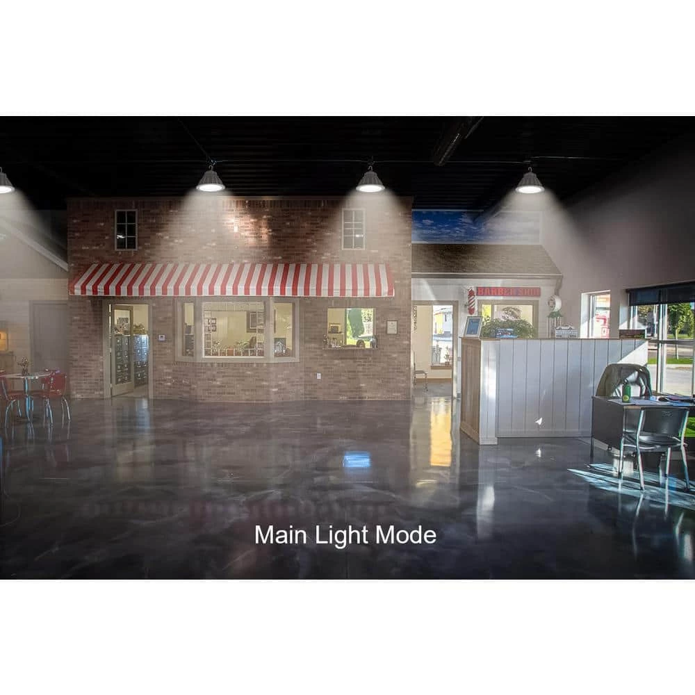 Commercial Electric 11 in. 250-Watt Equivalent Integrated LED White Low Bay Light with Uplight, 5000K 5 Commercial Electric 11 in. 250-Watt Equivalent Integrated LED White Low Bay Light with Uplight, 5000K - Image 3