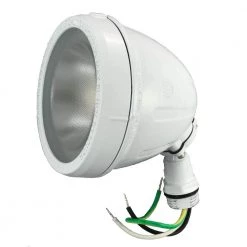 Commercial Electric 14-Watt Hardwired White LED Landscape Flood Light Metal Spot Light, 1100 Lumens