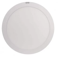 Commercial Electric 15 in. 22.5-Watt White Integrated LED 1650 Lumens Edge-Lit Round Flat Panel Flush Mount Ceiling Light w/Color Changing