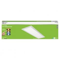 Commercial Electric 1 ft. x 4 ft. 50W Dimmable White Integrated LED Edge-Lit Deco Flat Panel Flush Mount Ceiling Light with CCT -Commercial Electric Sales white commercial electric led panel lights 74218 hd 40 1000