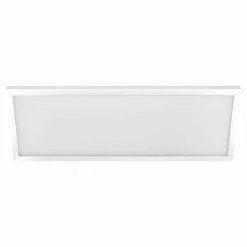Commercial Electric 1 ft. x 4 ft. 50W Dimmable White Integrated LED Edge-Lit Flat Panel Flush Mount Light with Color Changing CCT (2-Pack)