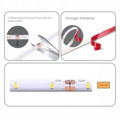 Commercial Electric 32 ft. Indoor/Outdoor Cuttable Non Re-Linkable Neutral White Strip Light Kit -Commercial Electric Sales white commercial electric led strip lights ls2835 32ft 1f 1000