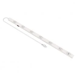 Commercial Electric 6-Outlet 2 USB Power Strip, White