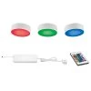 Commercial Electric Plug-in 3-Light LED RGBW Puck Light with Color Changing 2 Commercial Electric Plug-in 3-Light LED RGBW Puck Light with Color Changing -Commercial Electric Sales white commercial electric puck lights 21393kit wh 64 1000