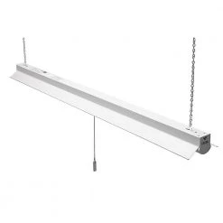 Commercial Electric 4 ft. 64-Watt Equivalent Integrated LED White Shop Light Linkable 3200 Lumens 4000K Bright White 5 ft. Cord Included -Commercial Electric Sales white commercial electric shop lights 54103161 40 1000